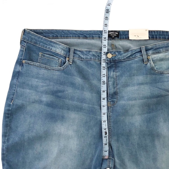 NYDJ Slim Straight Ankle Jeans Curves 360 Biscayne Light Wash Plus Size 28 NWT - Picture 7 of 12